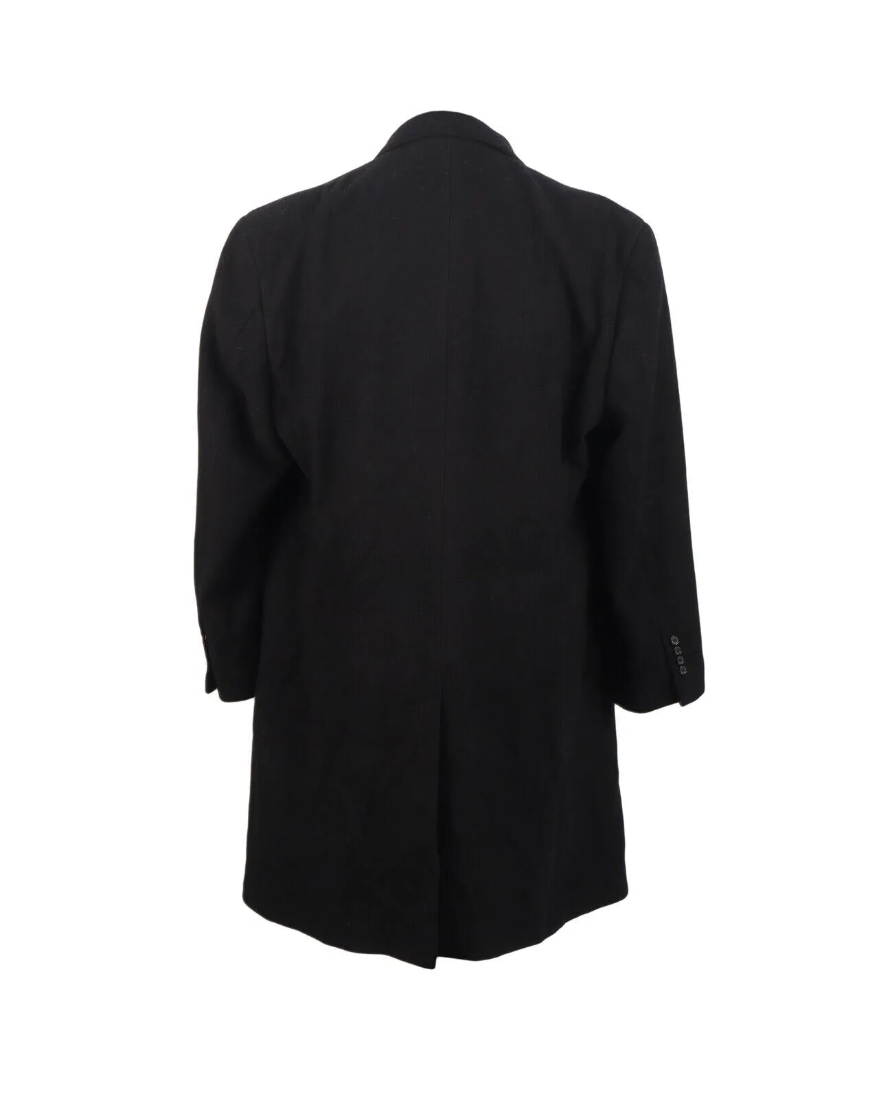 RALPH LAUREN CHAPS Coat Black Wool Men's Size 38 / 48 R