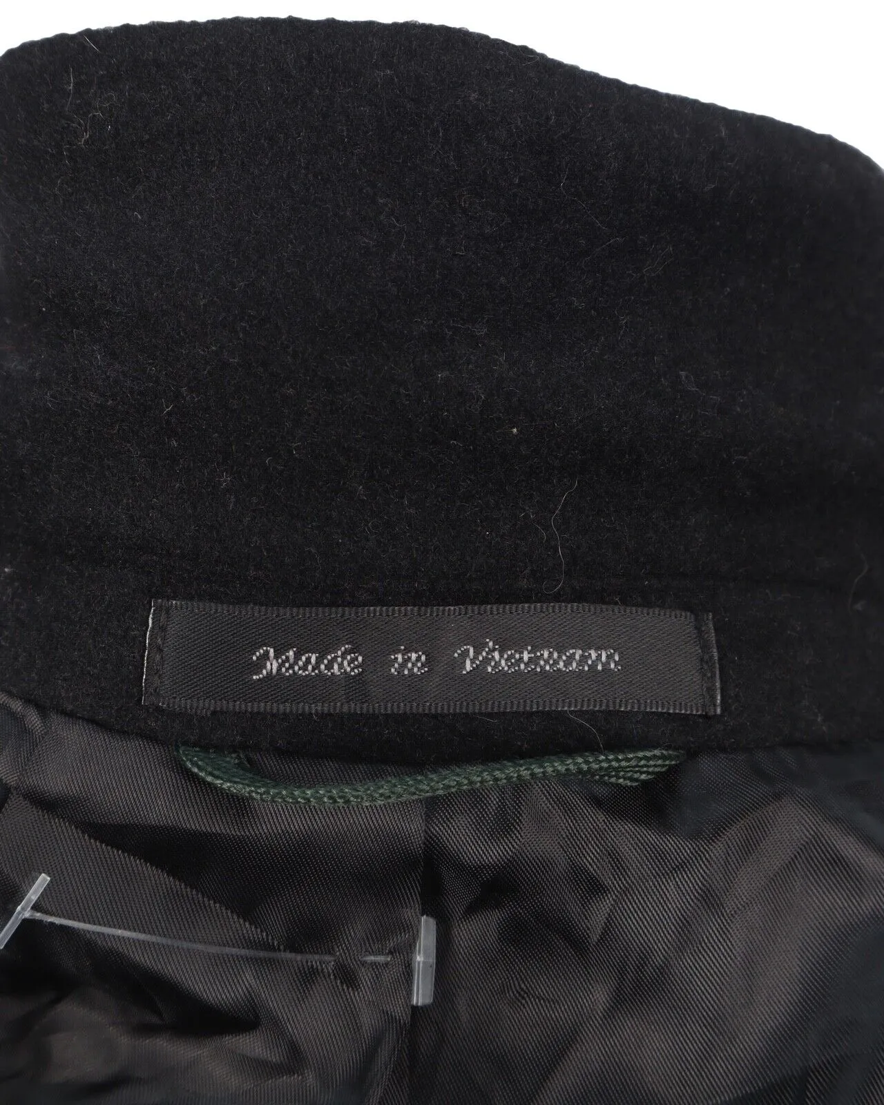 RALPH LAUREN CHAPS Coat Black Wool Men's Size 38 / 48 R