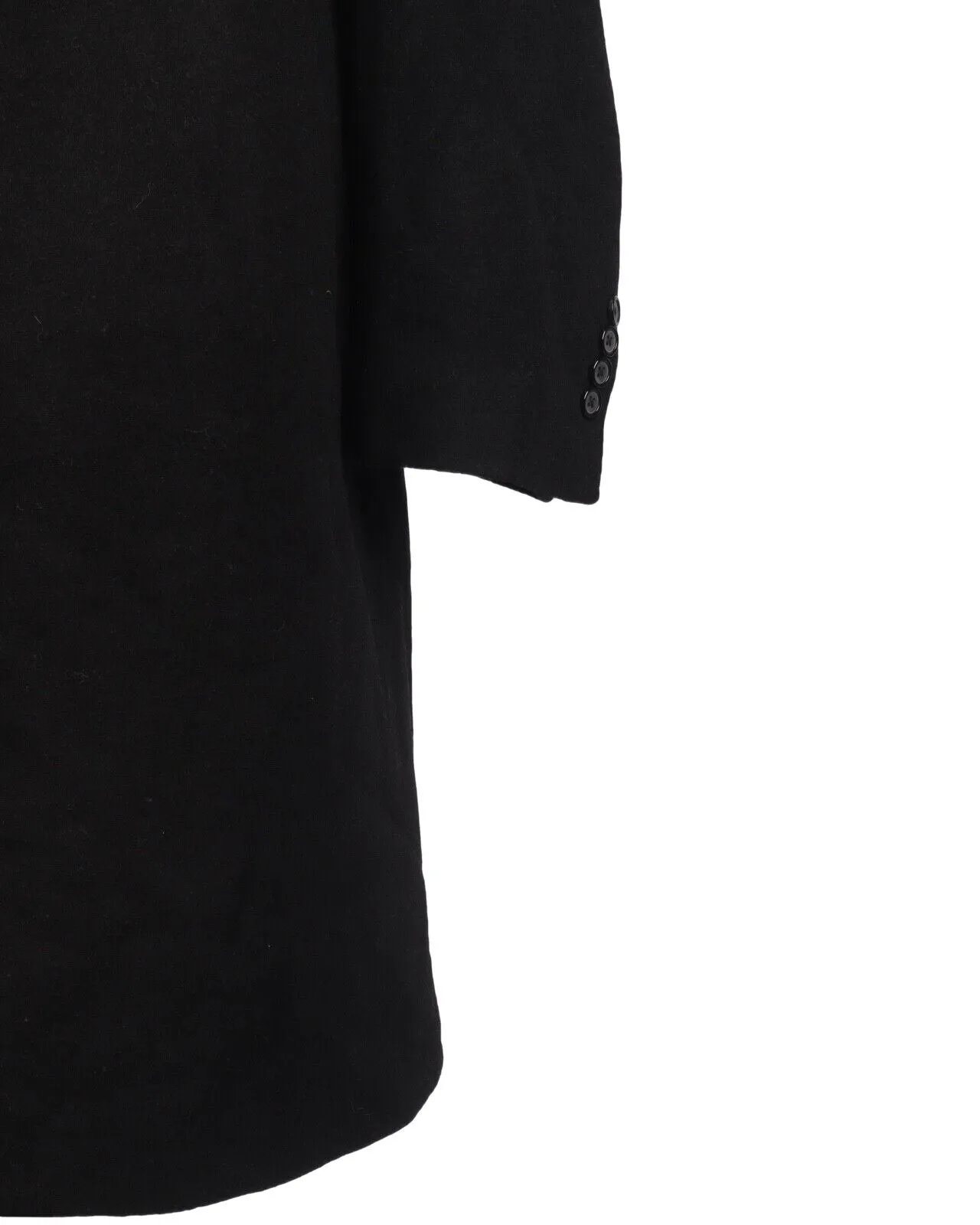 RALPH LAUREN CHAPS Coat Black Wool Men's Size 38 / 48 R