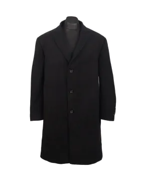 RALPH LAUREN CHAPS Coat Black Wool Men's Size 38 / 48 R