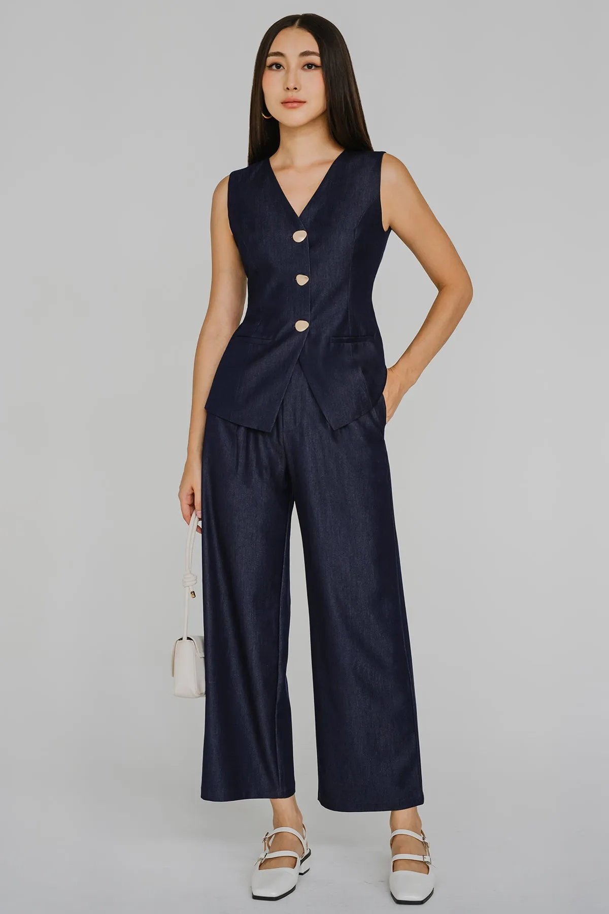 Restock* Laurent Vest (Navy)