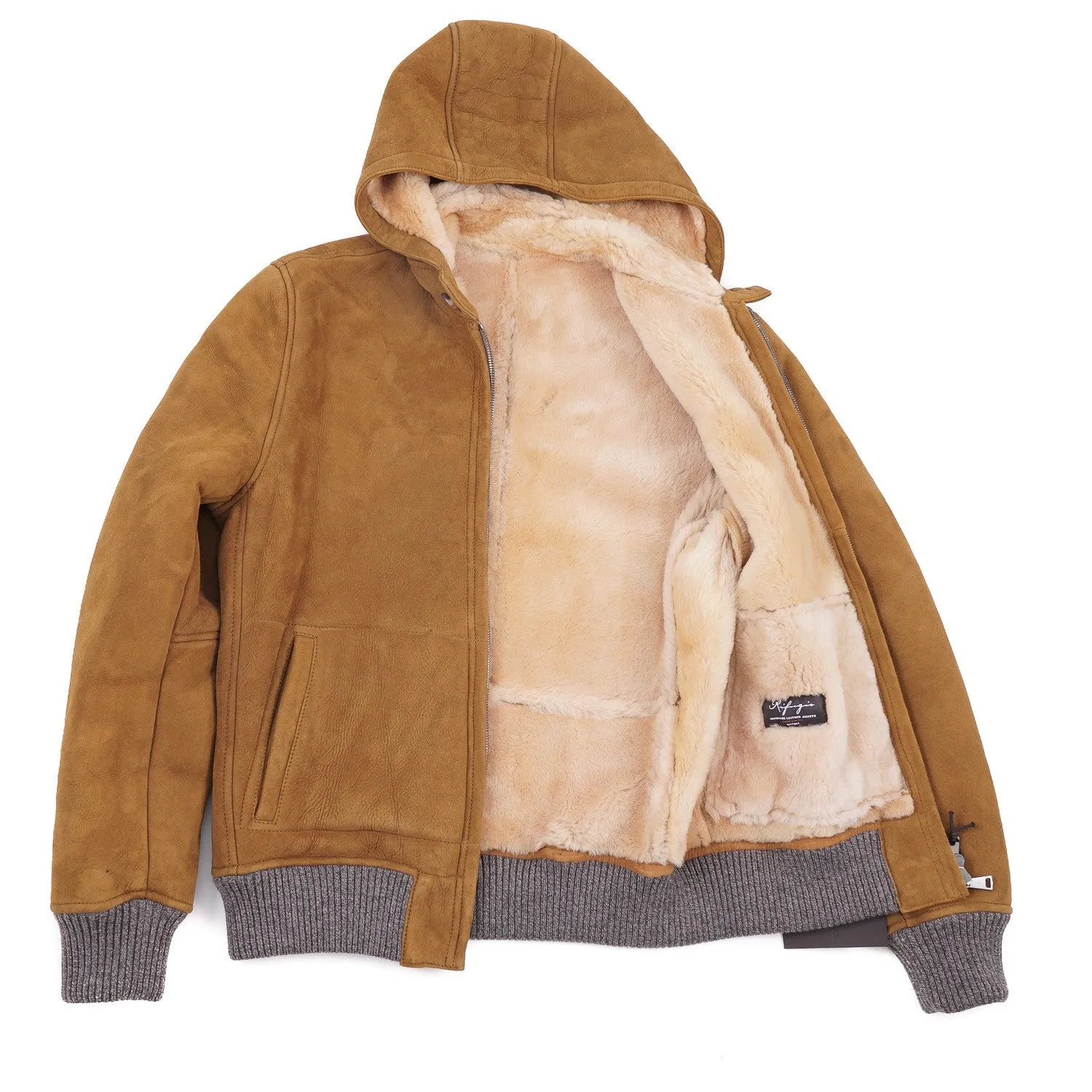 Rifugio Hooded Shearling Leather Jacket