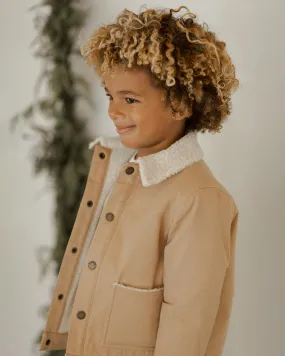 Shearling Chore Coat | Gold
