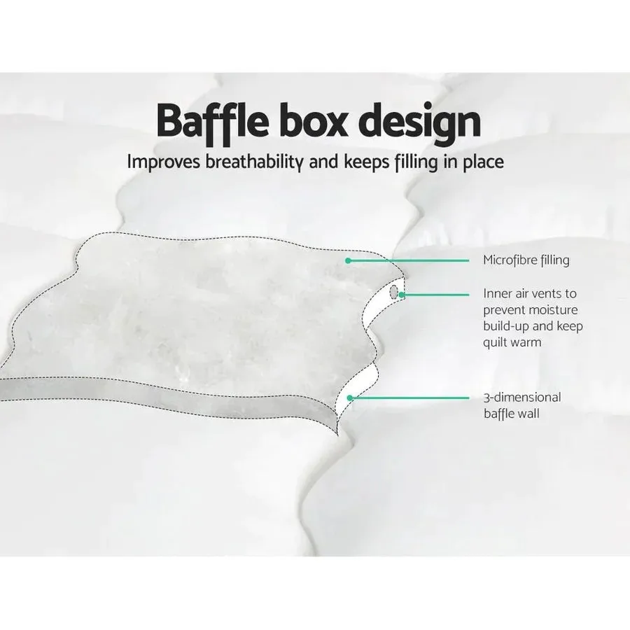 Single Premium Package | Coogee Bed Frame Cuddly White Bouclé, Algarve Euro Top Pocket Spring Mattress (Medium Firm) & Pillowtop Mattress Topper