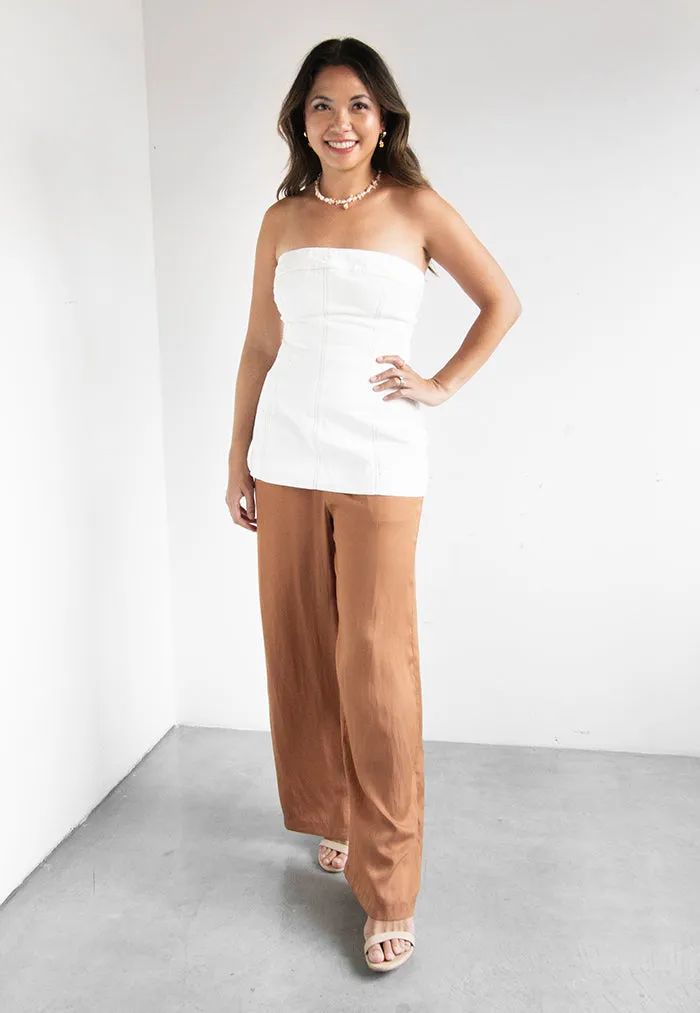 Staple the Label Calla Denim Buster Top