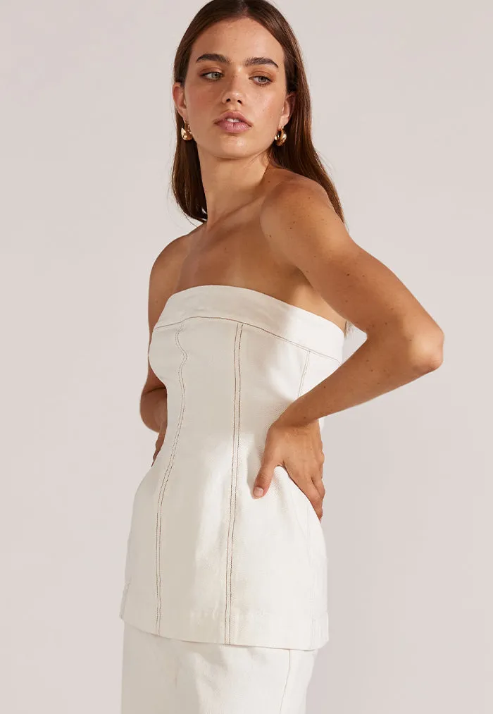 Staple the Label Calla Denim Buster Top