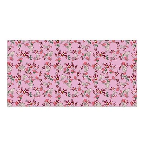 Strawberry Floral Satin Shawl