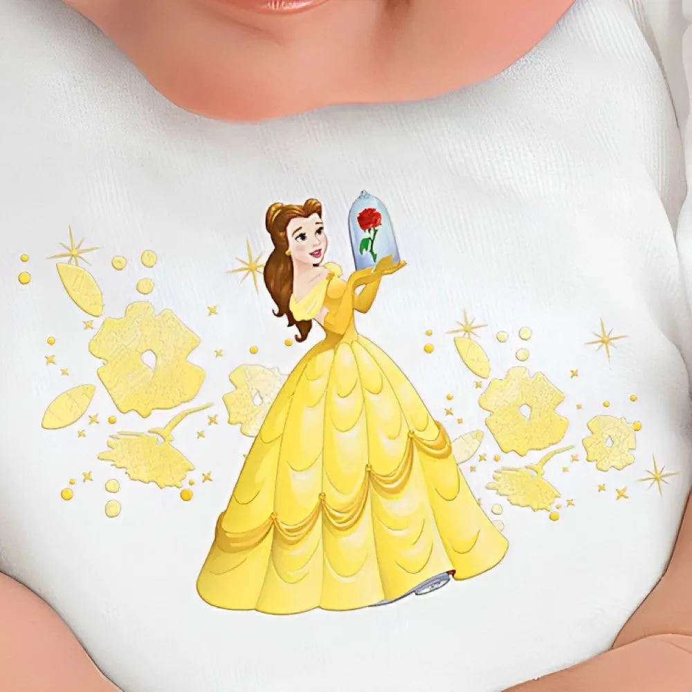 The Ashton-Drake Galleries Disney Perfect Little Princess Belle So Truly Real® Baby Doll with Belle-Inspired Outfit RealTouch® Vinyl Skin by Ping Lau 18-inches