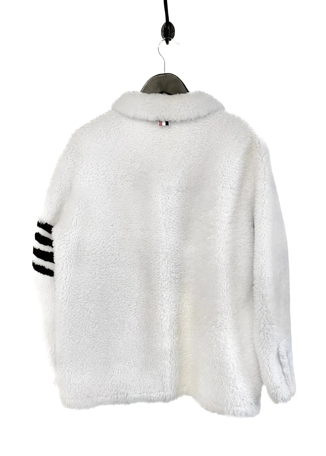 Thom Browne Ivory Shearling Jacket