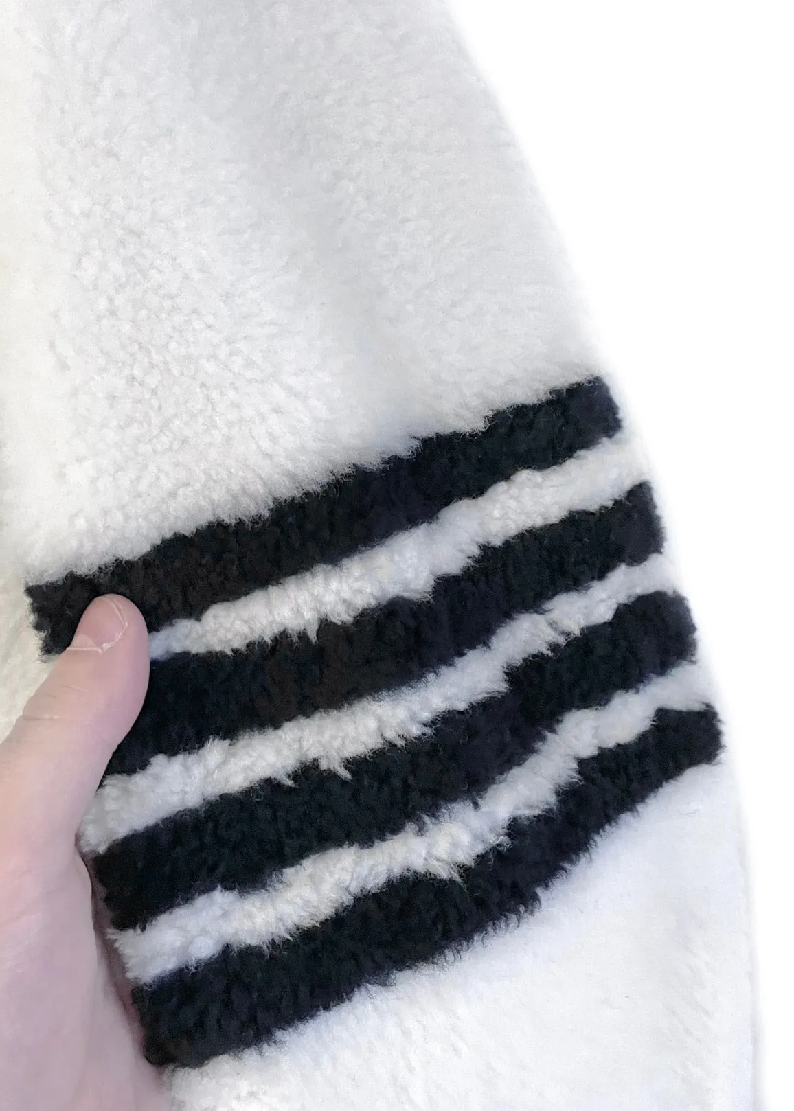 Thom Browne Ivory Shearling Jacket