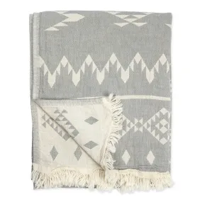 Turkish Towel : Atlas in Light Grey