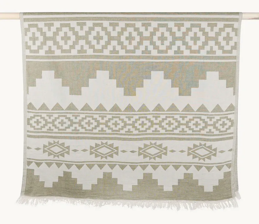Turkish Towel :  Atzi  in Moss