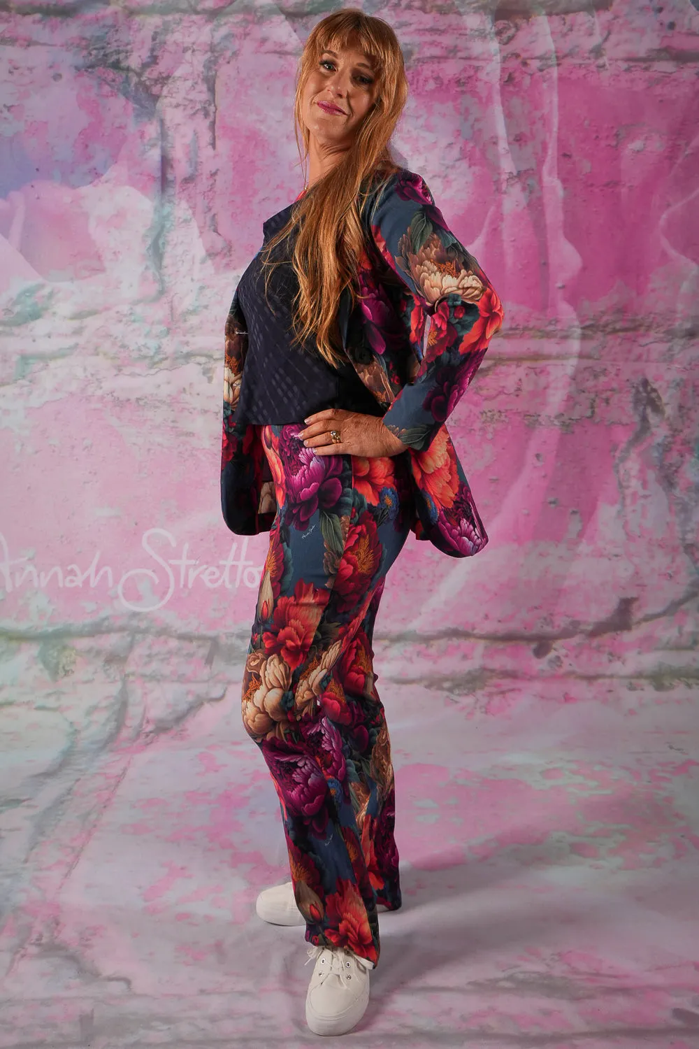Vita Flare Pant - Peony Jewel